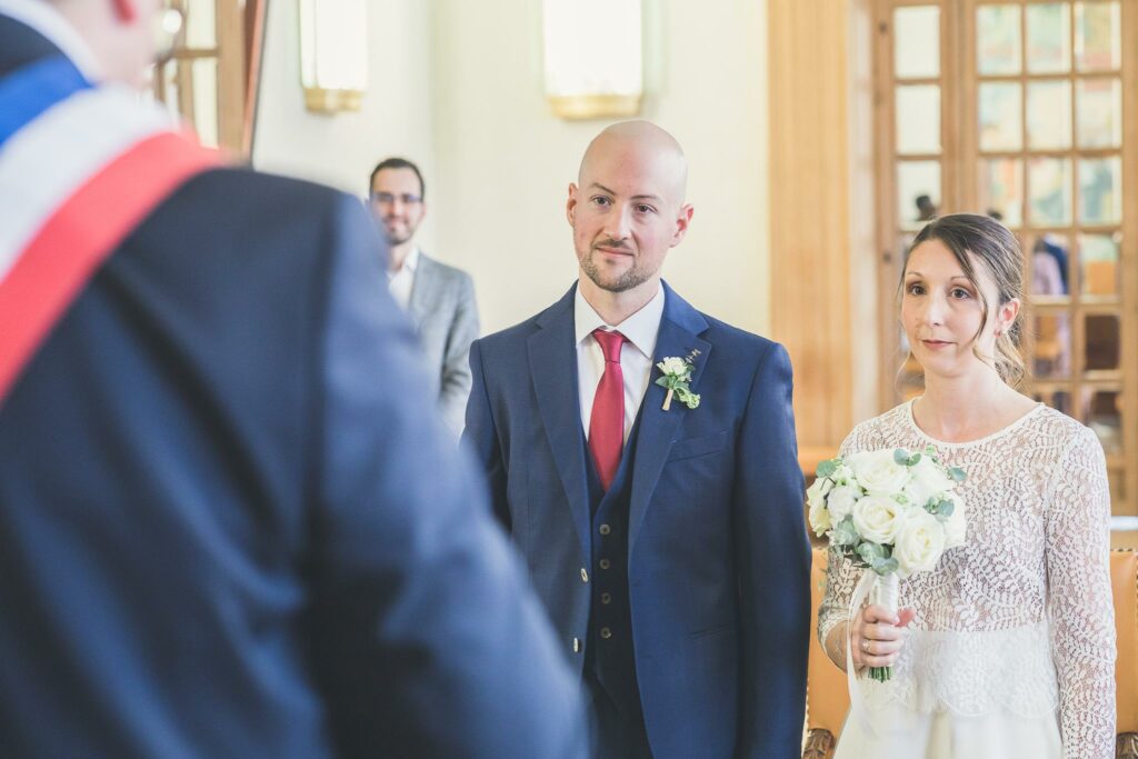 photographe mariage à la mairie de bois-colombes