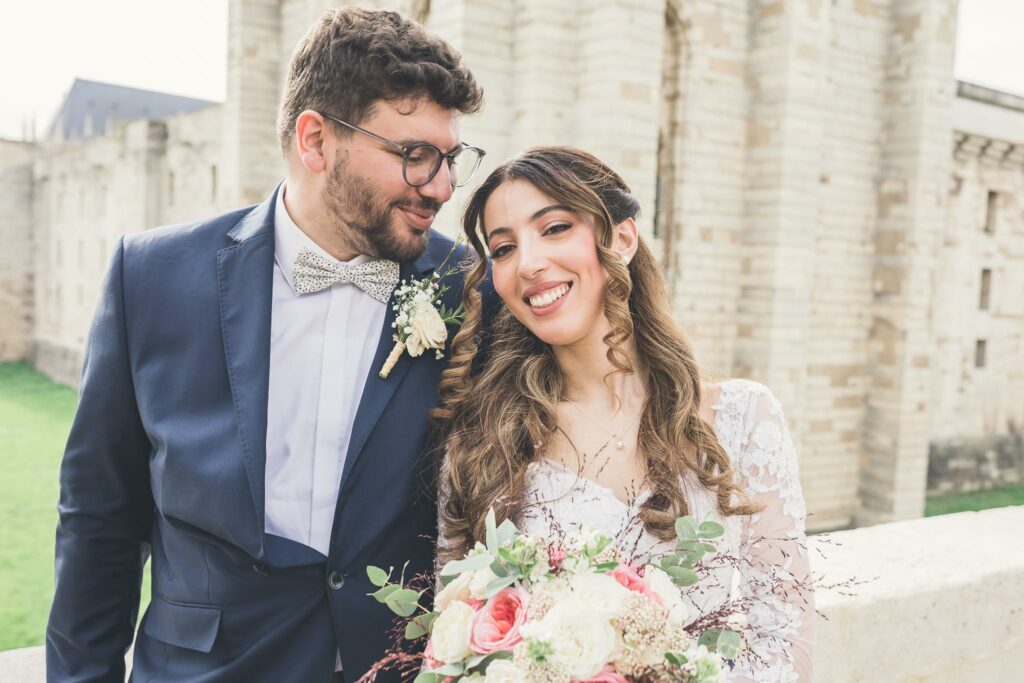 séance photos naturelles de mariage - séance couple mariés