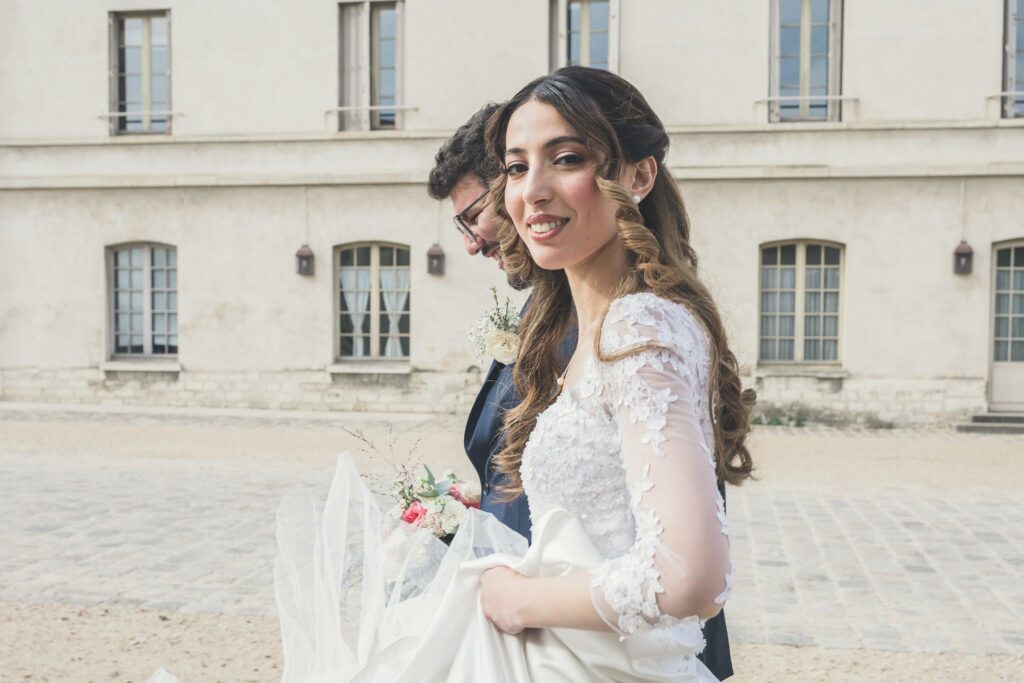 séance photos naturelles de mariage - séance couple mariés