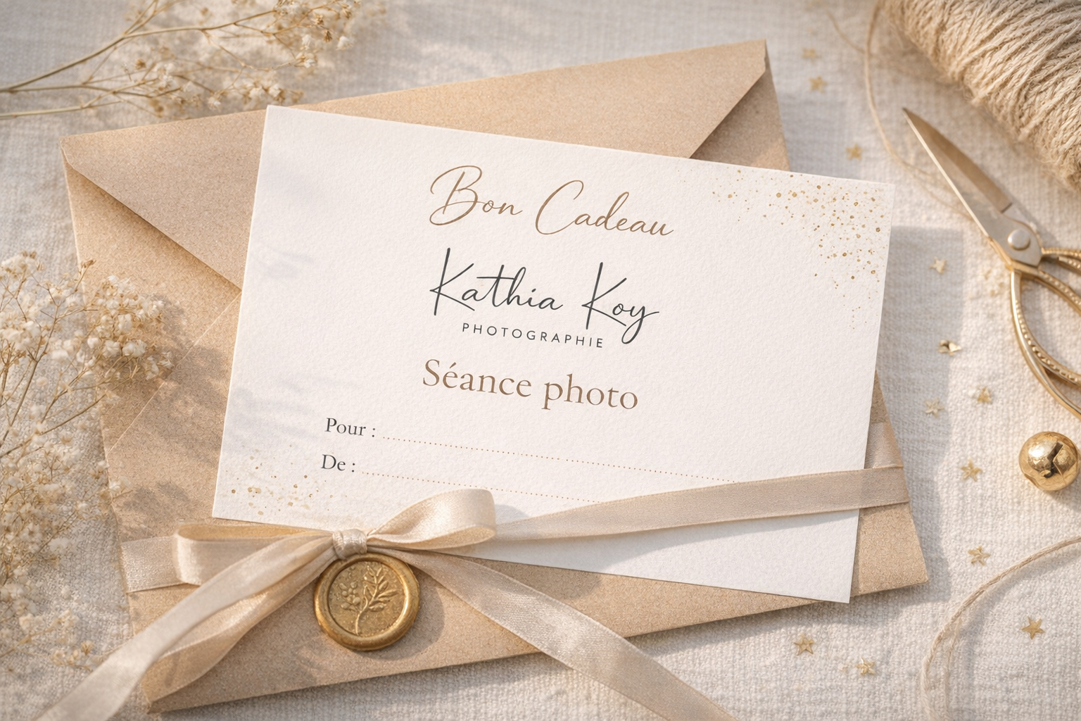 bon cadeau séance photo